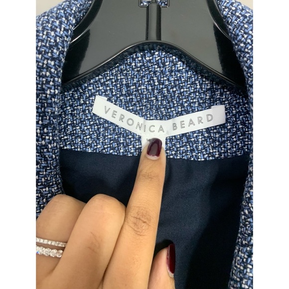 NWT Veronica Beard Navy Cutaway Blazer - Picture 12 of 12